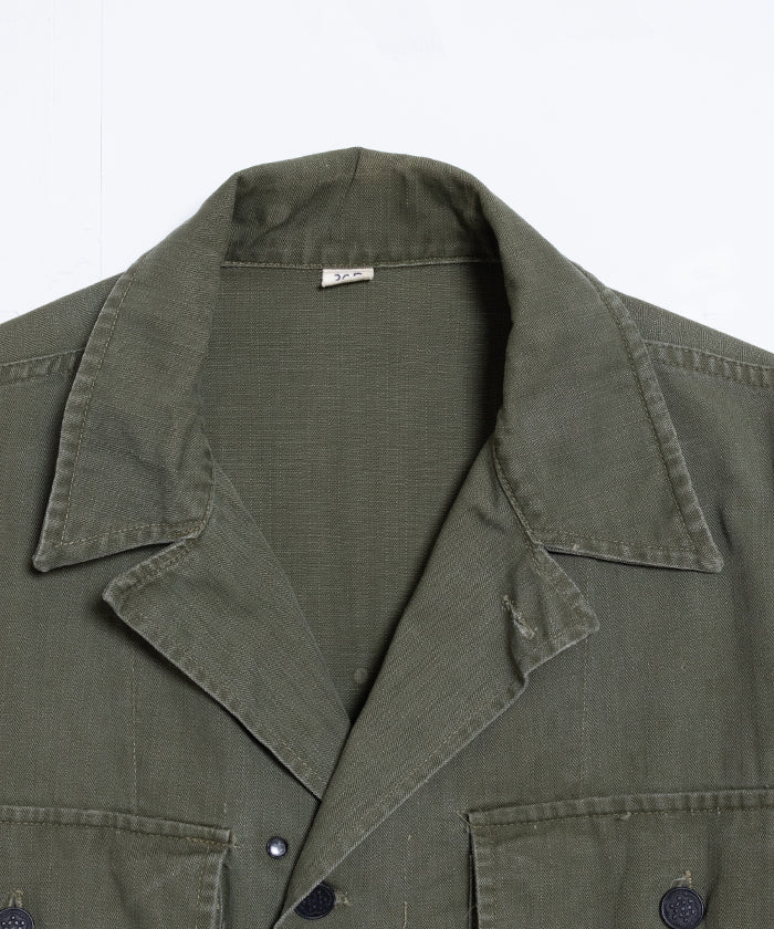 1940's US ARMY M43 HBT JACKET 13 STAR BUTTON / アメリカ軍 M43 ヘリンボーン ジャケット 13スターボタン ヴィンテージ ビンテージ 古着 アメリカ古着 軍モノ 実物 通販 オンラインショップ ミリタリージャケット 神奈川　鎌倉 