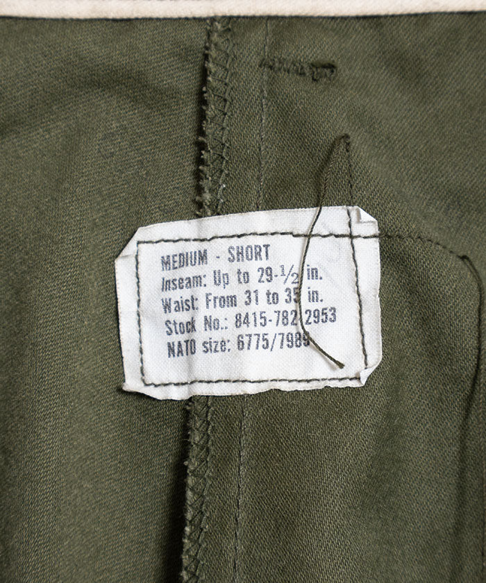 1970's US ARMY M65 FIELD CARGO PANTS / アメリカ軍 M65フィールドカーゴパンツ デッドストック M-S ミディアムショート 通販 オンラインショップ 神奈川 本物 実物 軍モノ