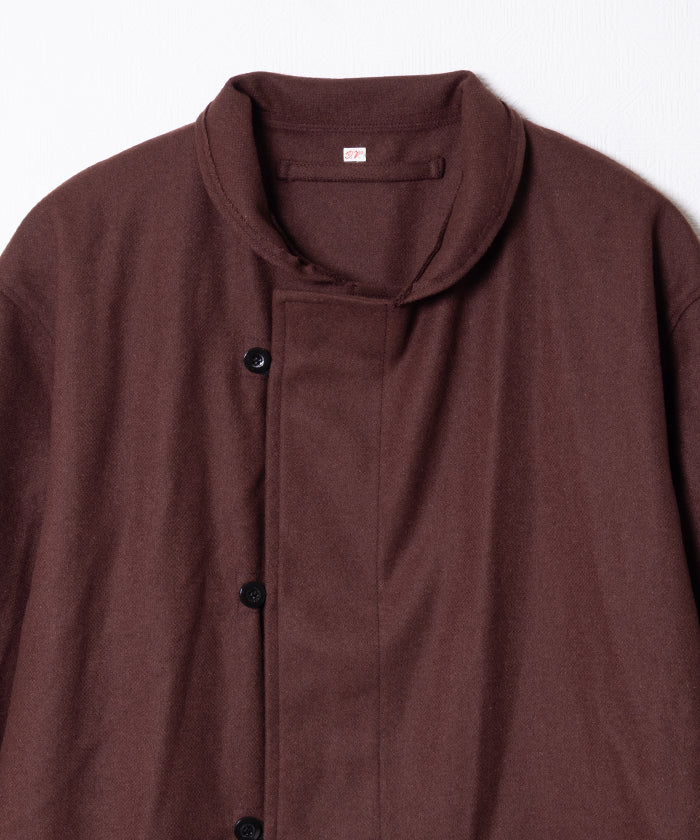 【OUTIL】VEATE VILLENEUVE - BROWN / ウティ イギリス ウール ダッフルコート ブラウン メンズ レディース 2025AW 2025秋冬 正規取扱店 神奈川 鎌倉 オンラインショップ 通販