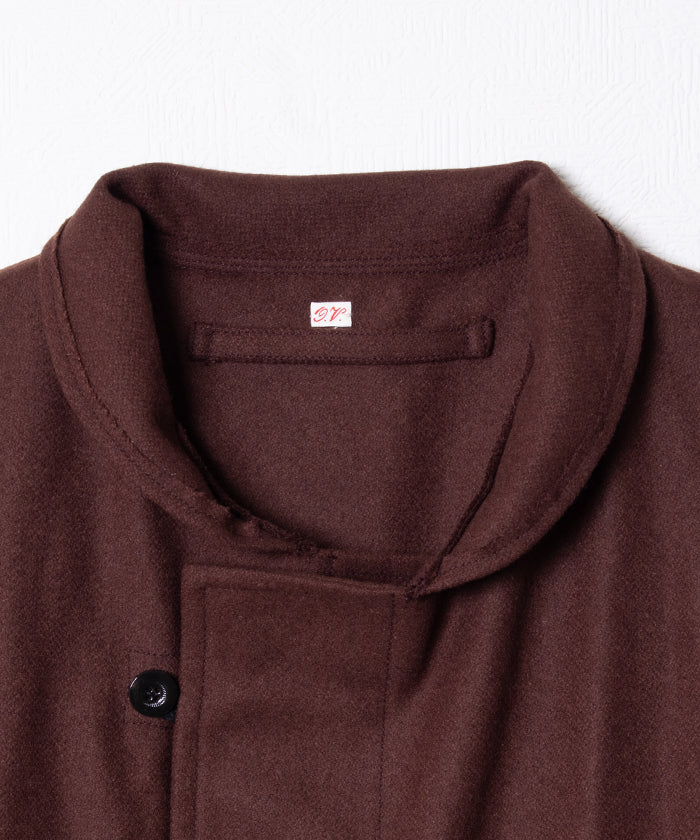 【OUTIL】VEATE VILLENEUVE - BROWN / ウティ イギリス ウール ダッフルコート ブラウン メンズ レディース 2025AW 2025秋冬 正規取扱店 神奈川 鎌倉 オンラインショップ 通販