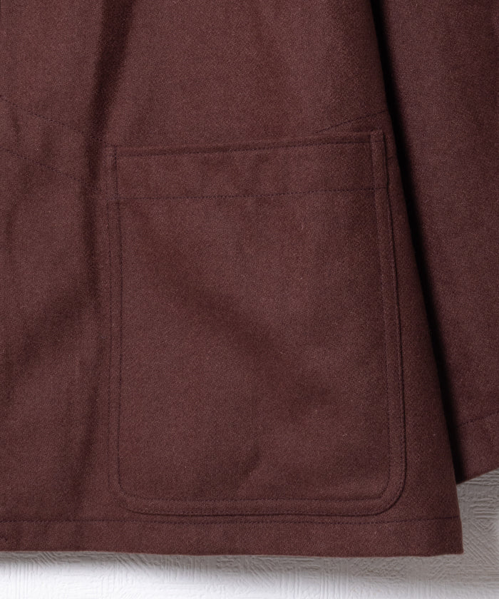 【OUTIL】VEATE VILLENEUVE - BROWN / ウティ イギリス ウール ダッフルコート ブラウン メンズ レディース 2025AW 2025秋冬 正規取扱店 神奈川 鎌倉 オンラインショップ 通販