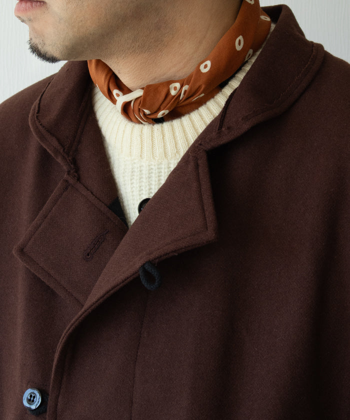 【OUTIL】VEATE VILLENEUVE - BROWN / ウティ イギリス ウール ダッフルコート ブラウン メンズ レディース 2025AW 2025秋冬 正規取扱店 神奈川 鎌倉 オンラインショップ 通販