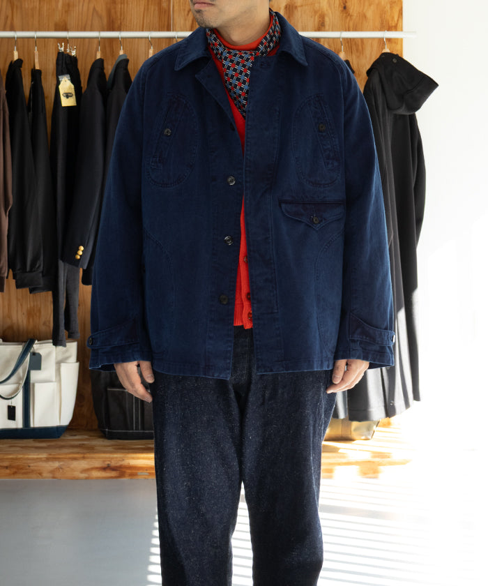 【OUTIL】VESTE GOULT - INDIGO / ウティ ハンティングジャケット インディゴ 2025aw 2025秋冬 正規取扱店 神奈川 鎌倉 オンラインショップ 通販