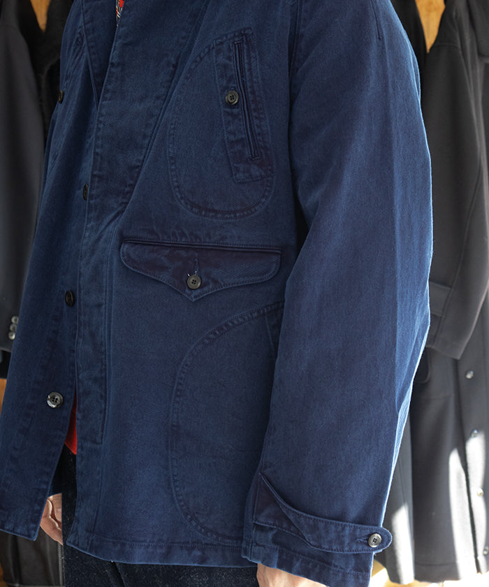 【OUTIL】VESTE GOULT - INDIGO / ウティ ハンティングジャケット インディゴ 2025aw 2025秋冬 正規取扱店 神奈川 鎌倉 オンラインショップ 通販