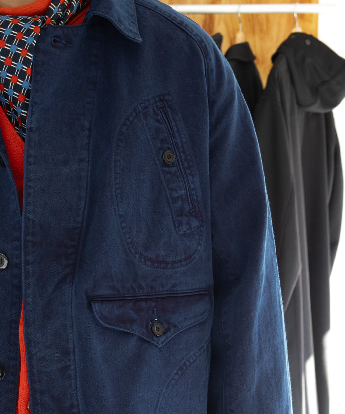 【OUTIL】VESTE GOULT - INDIGO / ウティ ハンティングジャケット インディゴ 2025aw 2025秋冬 正規取扱店 神奈川 鎌倉 オンラインショップ 通販