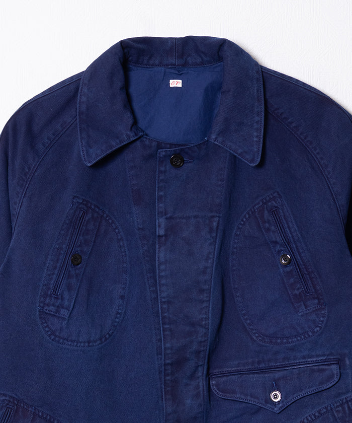 【OUTIL】VESTE GOULT - INDIGO / ウティ ハンティングジャケット インディゴ 2025aw 2025秋冬 正規取扱店 神奈川 鎌倉 オンラインショップ 通販