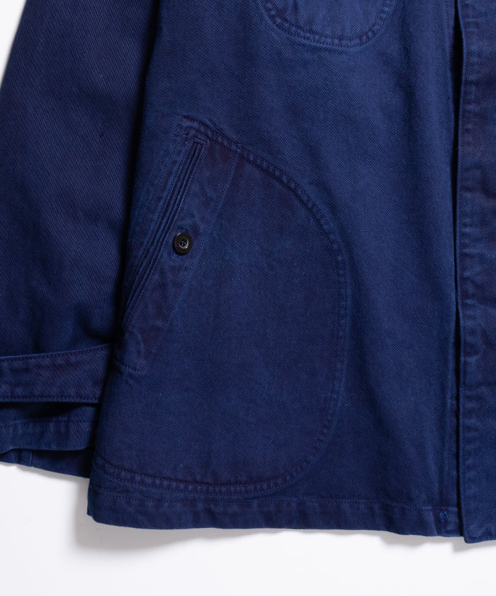 【OUTIL】VESTE GOULT - INDIGO / ウティ ハンティングジャケット インディゴ 2025aw 2025秋冬 正規取扱店 神奈川 鎌倉 オンラインショップ 通販