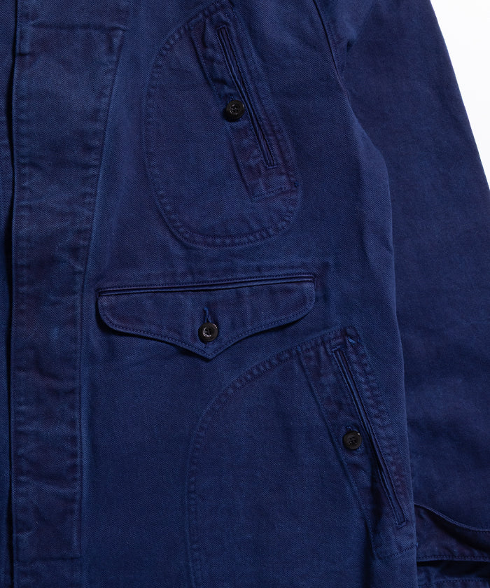 【OUTIL】VESTE GOULT - INDIGO / ウティ ハンティングジャケット インディゴ 2025aw 2025秋冬 正規取扱店 神奈川 鎌倉 オンラインショップ 通販