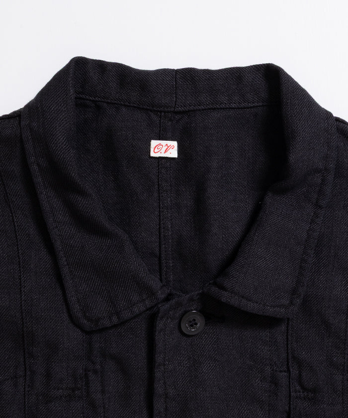 【OUTIL】VESTE NIORT - BLACK / ウティ ラミー素材 ショート丈 ジャケット ブラック 2026ss 2026春夏 正規取扱店 神奈川 鎌倉 ARZACH KAMAKURA オンラインショップ 通販