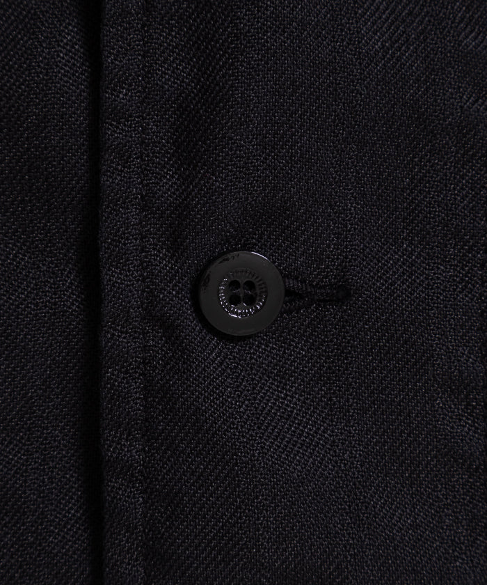 【OUTIL】VESTE NIORT - BLACK / ウティ ラミー素材 ショート丈 ジャケット ブラック 2026ss 2026春夏 正規取扱店 神奈川 鎌倉 ARZACH KAMAKURA オンラインショップ 通販