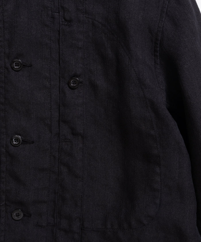 【OUTIL】VESTE NIORT - BLACK / ウティ ラミー素材 ショート丈 ジャケット ブラック 2026ss 2026春夏 正規取扱店 神奈川 鎌倉 ARZACH KAMAKURA オンラインショップ 通販