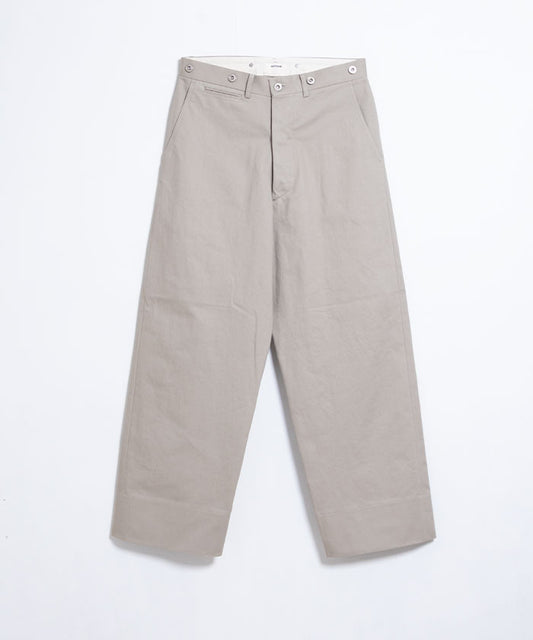 【INTÉRIM】VINTAGE CHINO WASHER MIL BAGGY TROUSER / インテリム ヴィンテージ チノ ワッシャー ミル バギー トラウザーズ 2024秋冬新作 正規取扱店 神奈川　オンラインショップ 通販