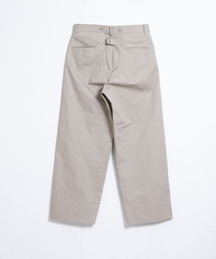 【INTÉRIM】VINTAGE CHINO WASHER MIL BAGGY TROUSER / インテリム ヴィンテージ チノ ワッシャー ミル バギー トラウザーズ 2024秋冬新作 正規取扱店 神奈川　オンラインショップ 通販