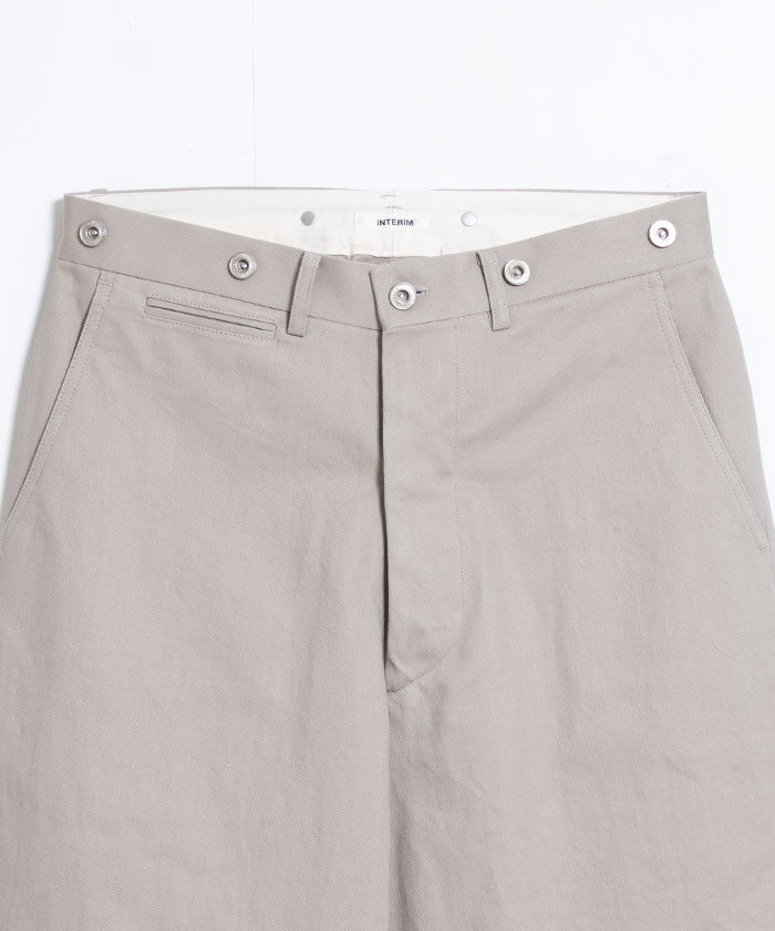 【INTÉRIM】VINTAGE CHINO WASHER MIL BAGGY TROUSER / インテリム ヴィンテージ チノ ワッシャー ミル バギー トラウザーズ 2024秋冬新作 正規取扱店 神奈川　オンラインショップ 通販