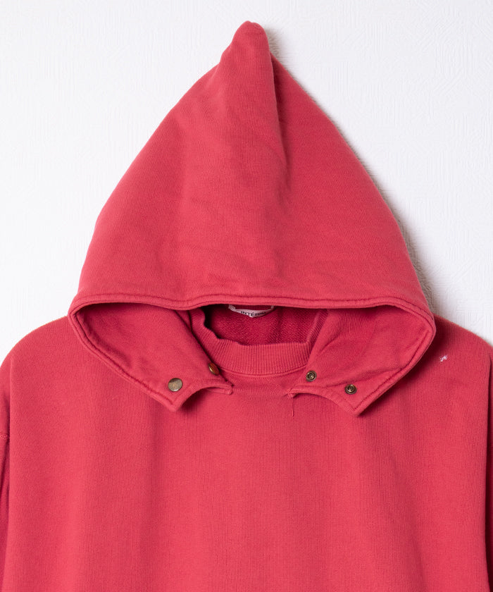 【INTÉRIM】VINTAGE FADE AFTER HOODED SWEAT PARKA - RED W.PAINT / インテリム ビンテージ フェード アフターフーデッド スウェット パーカ 2025AW 2025秋冬 正規取扱店 神奈川 鎌倉 オンラインショップ 通販