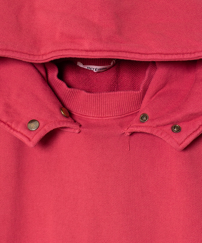 【INTÉRIM】VINTAGE FADE AFTER HOODED SWEAT PARKA - RED W.PAINT / インテリム ビンテージ フェード アフターフーデッド スウェット パーカ 2025AW 2025秋冬 正規取扱店 神奈川 鎌倉 オンラインショップ 通販