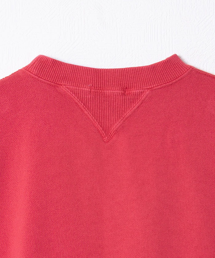 【INTÉRIM】VINTAGE FADE BOTH V-GAZETTE SWEAT SHIRT - RED W.PAINT / インテリム ビンテージ フェード 両Vガゼット スウェット 2025AW 2025秋冬 正規取扱店 神奈川 鎌倉 オンラインショップ 通販