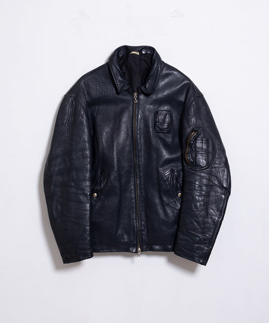 1970's FRENCH K6 LEATHER PILOT JACKET MADE BY S.A.R.L LE CASSIS