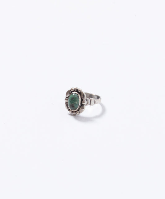 VINTAGE BELL TRADING POST SILVER TURQUOISE RING