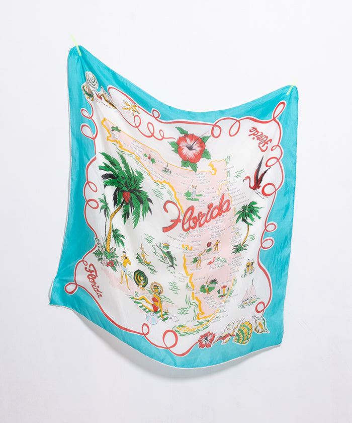 1950’s SOUVENIR SCARF FLORIDA