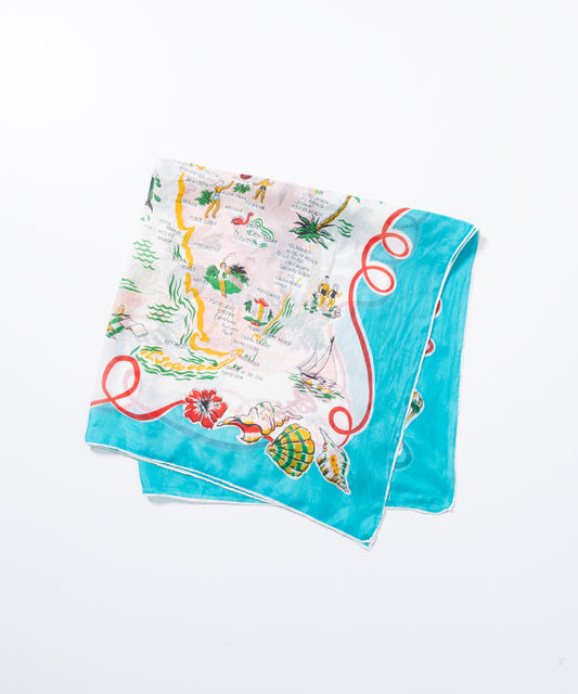 1950’s SOUVENIR SCARF FLORIDA