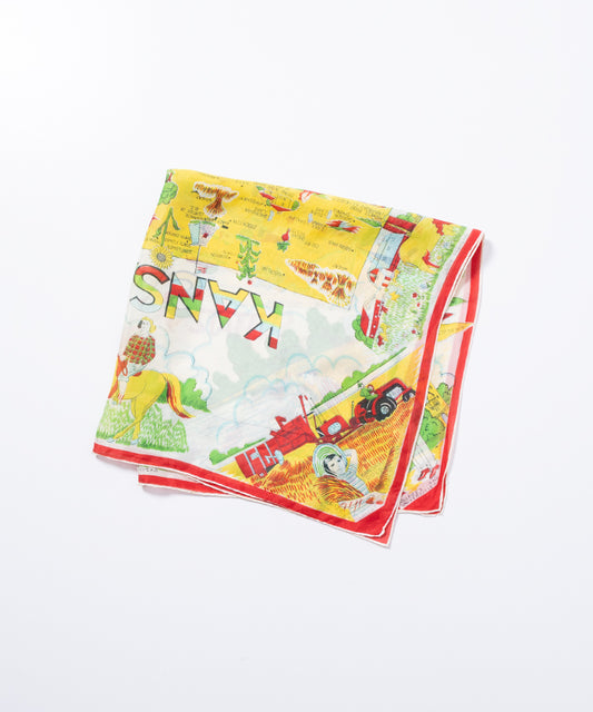 1950’s SOUVENIR SCARF KANSAS ‐ 2