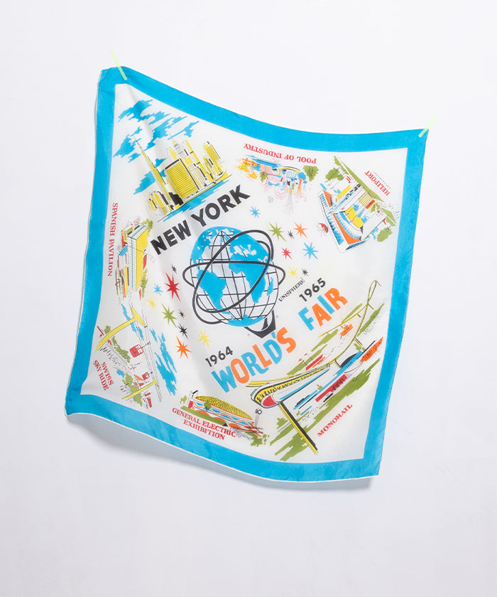 1960’s SOUVENIR SCARF NEW YORK WORLD'S FAIR