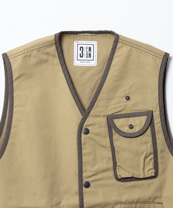 【EMON】WASABI - KHAKI / エモン ワサビ ミリタリーベスト 2026ss 2026春夏 正規取扱店 神奈川 鎌倉 オンラインショップ 通販