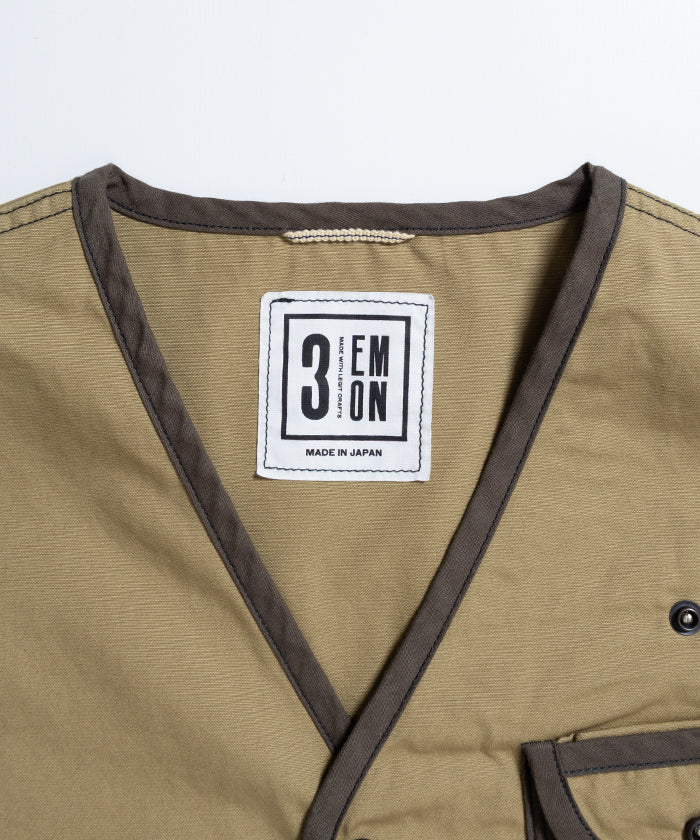 【EMON】WASABI - KHAKI / エモン ワサビ ミリタリーベスト 2026ss 2026春夏 正規取扱店 神奈川 鎌倉 オンラインショップ 通販