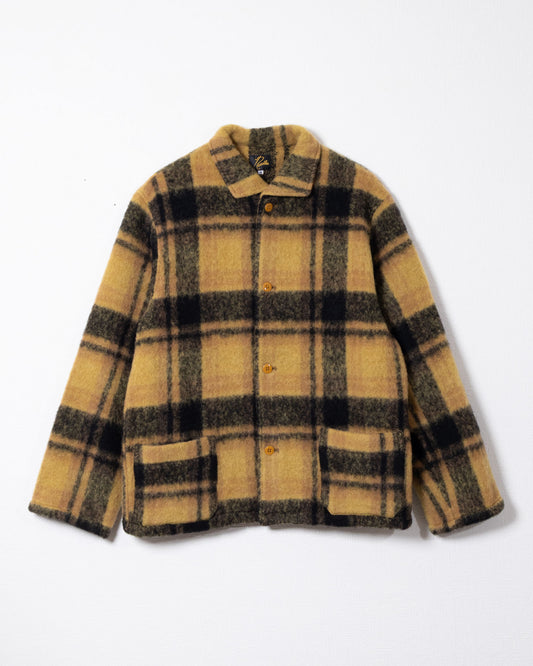 【Needles】WIDESPREAD COLLAR SHIRT WOOL SHAGGY - MUSTARD | ニードルズ ワイドスプレッド カラー シャツ ウール シャギー 2026fw 2026秋冬 正規取扱店 神奈川 鎌倉 アルザック鎌倉 オンラインショップ 通販