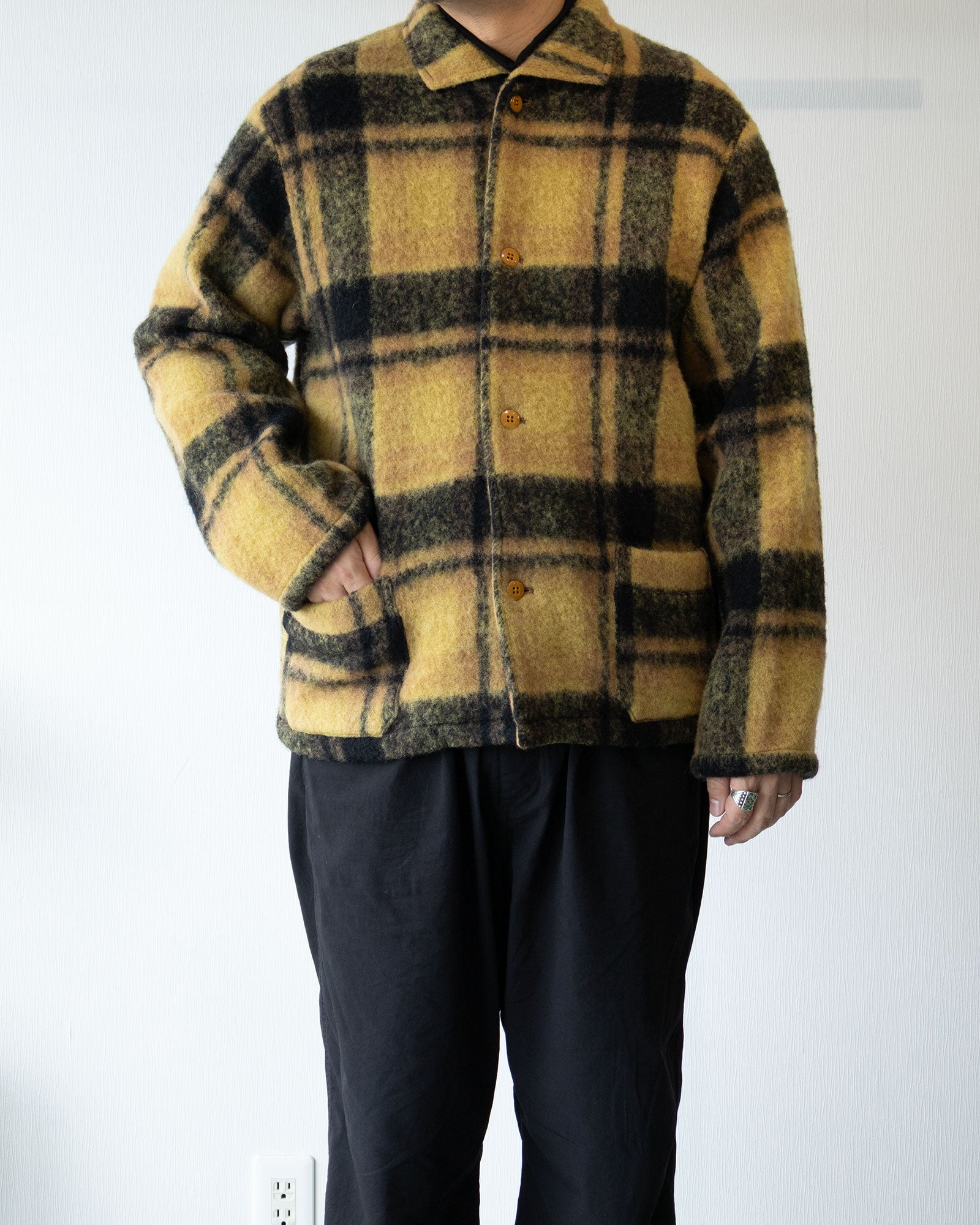 【Needles】WIDESPREAD COLLAR SHIRT WOOL SHAGGY - MUSTARD | ニードルズ ワイドスプレッド カラー シャツ ウール シャギー 2026fw 2026秋冬 正規取扱店 神奈川 鎌倉 アルザック鎌倉 オンラインショップ 通販