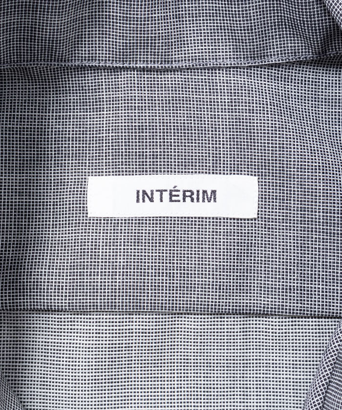 【INTÉRIM】WOOL AND MOHAIR ATOM LATTICE 50s OPEN COLLAR SHIRT / インテリム 50s オープンカラーシャツ 正規取扱店 通販 オンライン