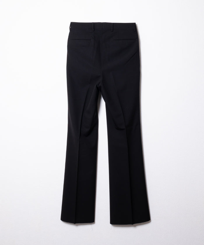 【タグ付】26年　NEAT ニート　ウールポプリンフレアパンツ　黒　46 NEAT】WOOL POPLIN FLARE - BLACK / ニート ウールポプリン フレア