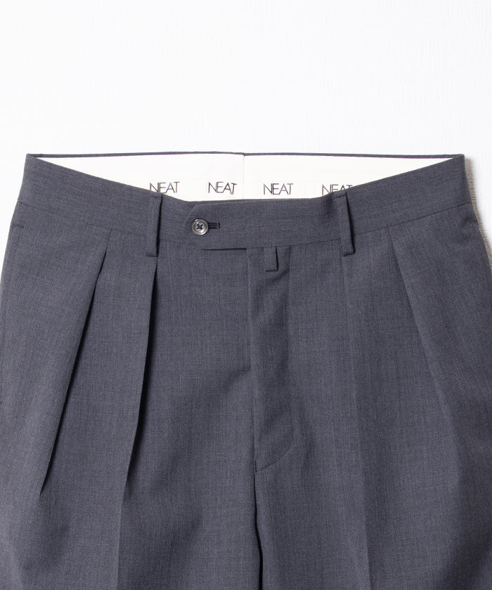 【NEAT】WOOL POPLIN FLARE - GRAY / ニート ウールポプリン フレア グレー 2026ss 2026春夏 正規取扱店 神奈川 鎌倉 アルザック鎌倉 オンラインショップ 通販