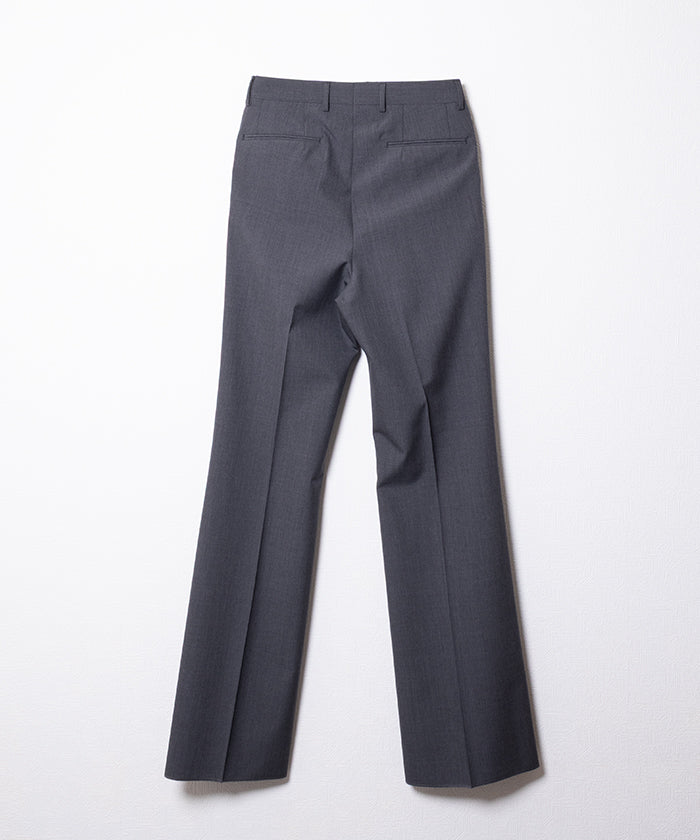 NEAT】WOOL POPLIN FLARE - GRAY /ニート ウールポプリン フレア