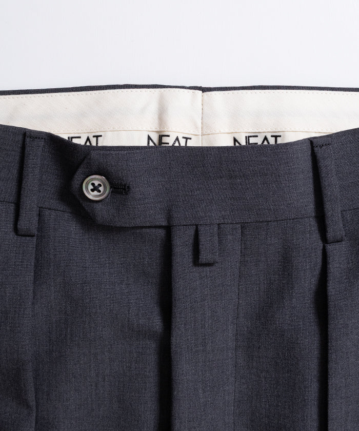 【NEAT】WOOL POPLIN FLARE - GRAY / ニート ウールポプリン フレア グレー 2026ss 2026春夏 正規取扱店 神奈川 鎌倉 アルザック鎌倉 オンラインショップ 通販