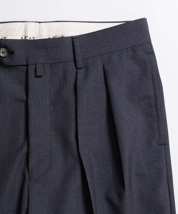 【NEAT】WOOL POPLIN FLARE - GRAY / ニート ウールポプリン フレア グレー 2026ss 2026春夏 正規取扱店 神奈川 鎌倉 アルザック鎌倉 オンラインショップ 通販