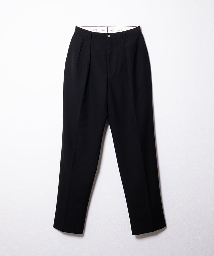 【NEAT】WOOL POPLIN NEAT CHINO - BLACK / ニート ウールポプリン ニートチノ ブラック 2026ss 2026春夏 正規取扱店 神奈川 鎌倉 アルザック鎌倉 オンラインショップ 通販