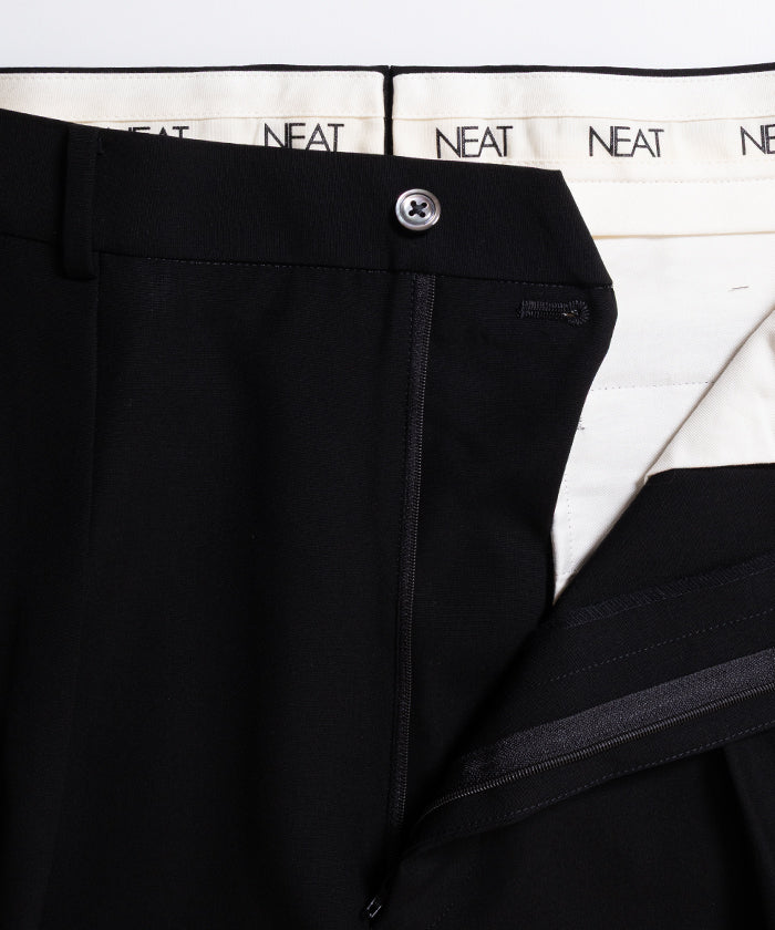NEAT】WOOL POPLIN NEAT CHINO - BLACK / ニート ウールポプリン