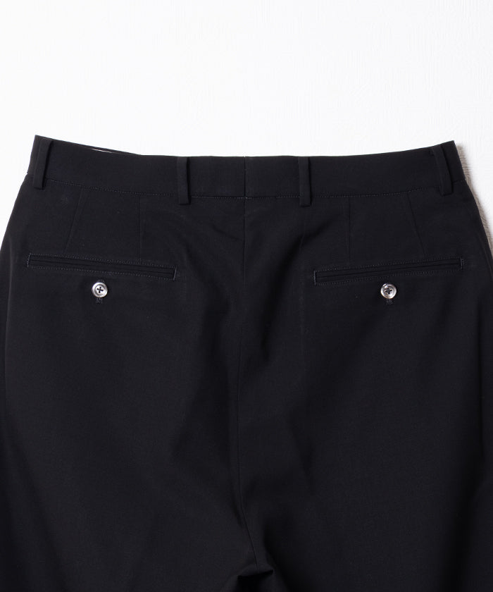 NEAT】WOOL POPLIN NEAT CHINO - BLACK / ニート ウールポプリン