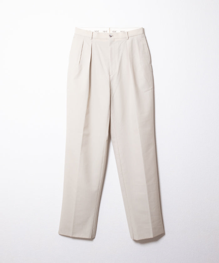 【NEAT】WOOL POPLIN NEAT CHINO - LIGHT BEIGE / ニート ウールポプリン ニートチノ ライトベージュ 2026ss 2026春夏 正規取扱店 神奈川 鎌倉 アルザック鎌倉 オンラインショップ 通販
