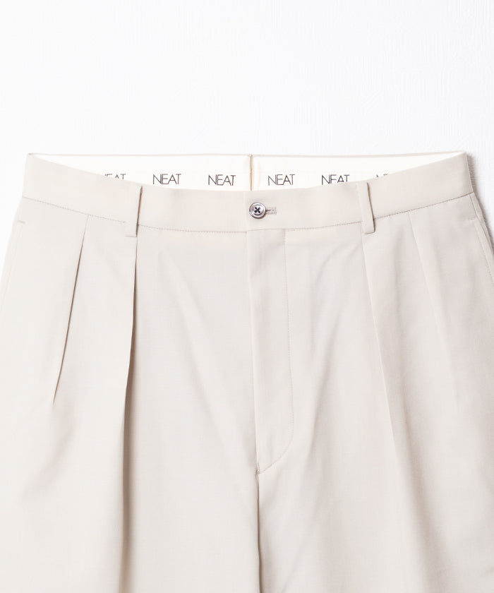 【NEAT】WOOL POPLIN NEAT CHINO - LIGHT BEIGE / ニート ウールポプリン ニートチノ ライトベージュ 2026ss 2026春夏 正規取扱店 神奈川 鎌倉 アルザック鎌倉 オンラインショップ 通販