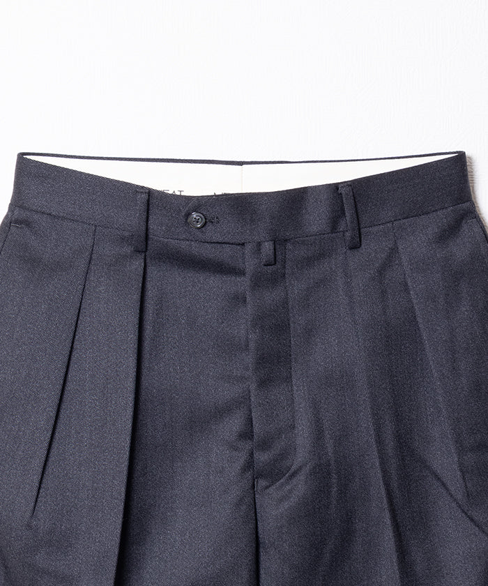 【NEAT】WOOL TRICOTINE WIDE - GRAY / ニート ウール トリコチン ワイド グレー 2025AW 2025秋冬 正規取扱店 神奈川 鎌倉 オンラインショップ 通販