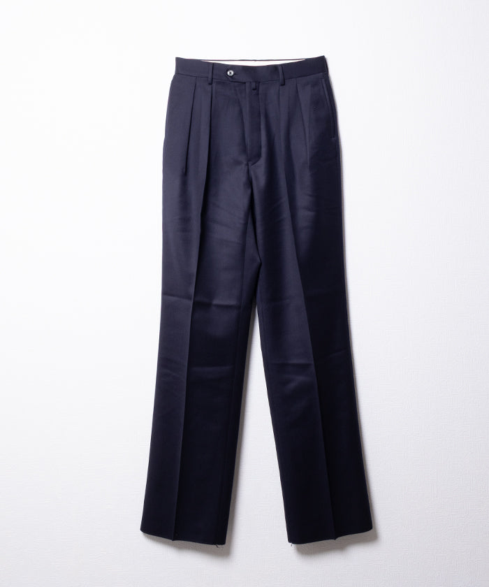 【NEAT】WOOL TRICOTINE WIDE - NAVY / ニート ウール トリコチン ワイド 2025AW 2025秋冬 正規取扱店 神奈川 鎌倉 オンラインショップ 通販