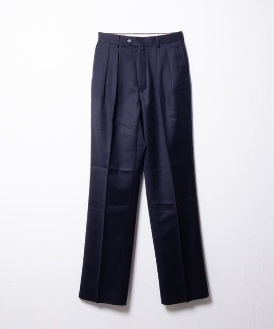【NEAT】WOOL TRICOTINE WIDE - NAVY / ニート ウール トリコチン ワイド 2025AW 2025秋冬 正規取扱店 神奈川 鎌倉 オンラインショップ 通販