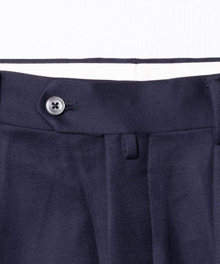 【NEAT】WOOL TRICOTINE WIDE - NAVY / ニート ウール トリコチン ワイド 2025AW 2025秋冬 正規取扱店 神奈川 鎌倉 オンラインショップ 通販