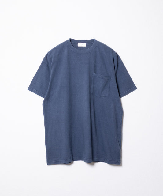 【HERILL】WORK T-SHIRTS - FADE NAVY / ヘリル ワークTシャツ ポケットTシャツ 2026ss 2026春夏 正規取扱店 神奈川 鎌倉 アルザック鎌倉 オンラインショップ 通販