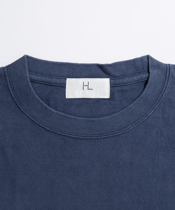 【HERILL】WORK T-SHIRTS - FADE NAVY / ヘリル ワークTシャツ ポケットTシャツ 2026ss 2026春夏 正規取扱店 神奈川 鎌倉 アルザック鎌倉 オンラインショップ 通販