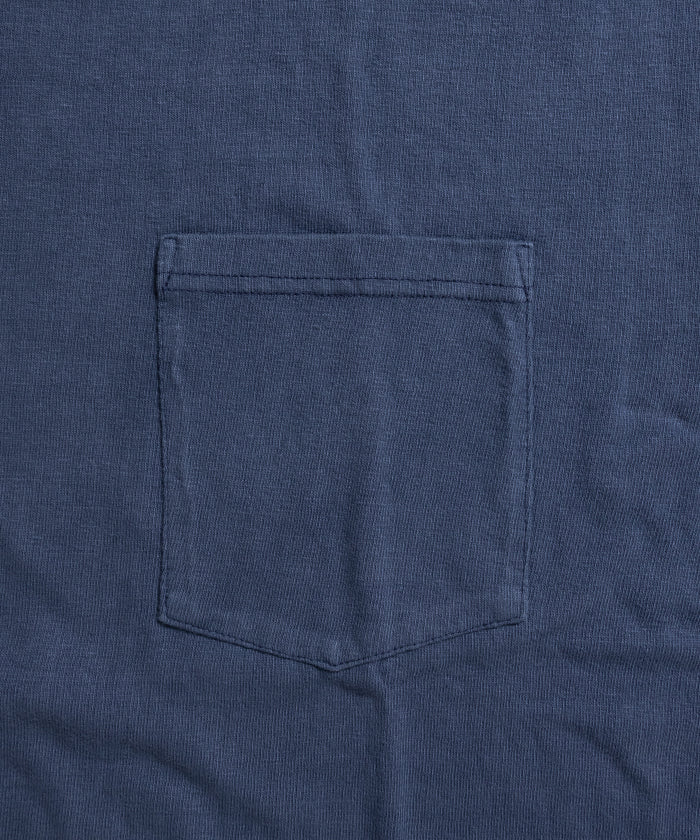 【HERILL】WORK T-SHIRTS - FADE NAVY / ヘリル ワークTシャツ ポケットTシャツ 2026ss 2026春夏 正規取扱店 神奈川 鎌倉 アルザック鎌倉 オンラインショップ 通販