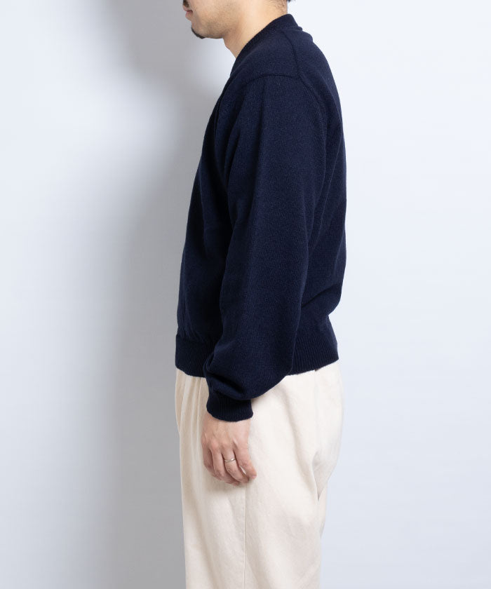 【INTÉRIM】YAK MOHAIR 7GG CREW SWEATER / インテリム ヤク モヘア 7ゲージ クルーネック セーター ニット 2024秋冬 2024AW 新作 日本製 正規取扱店 神奈川 鎌倉 通販 オンラインショップ